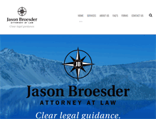 Tablet Screenshot of broesderlaw.com